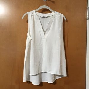CJLA White V-Neck Shell
